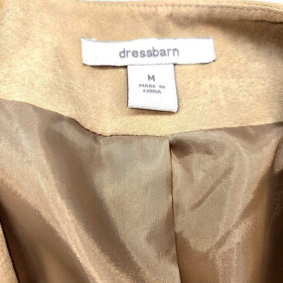 DressBarn Women's Medium M Blazer Tan Suit Coat Misses Size 8 10 Jacket - Picture 2 of 5
